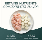 Chicken Cubes Single-Ingredient Treats for Cats & Dogs 3oz