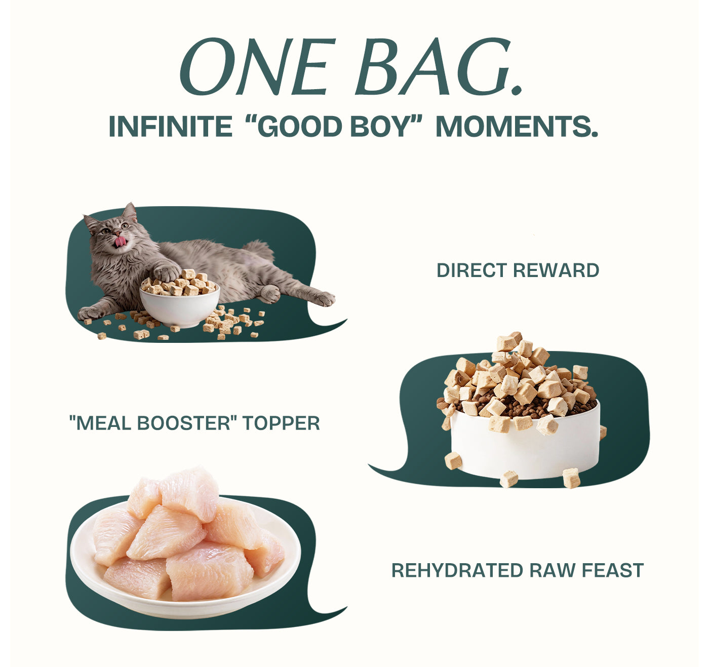 Chicken Cubes Single-Ingredient Treats for Cats & Dogs 3oz