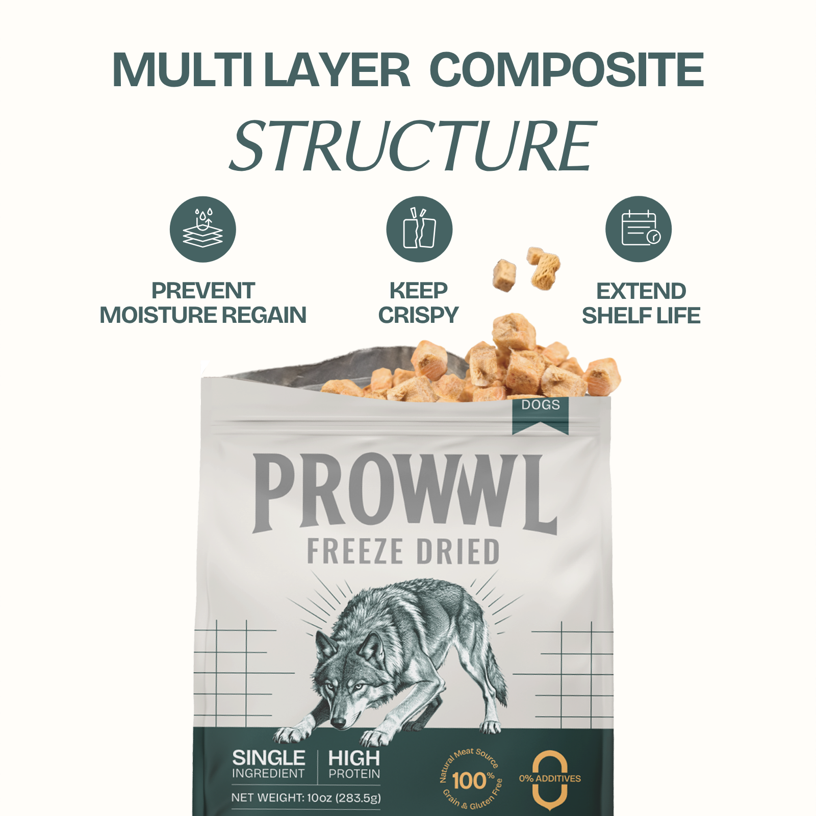 Salmon Cubes Single-Ingredient Treats for Cats & Dogs 3oz