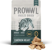 Freeze Dried Chicken Heart Cat & Dog Treats for Training, Healthy High Protein Limited Single Ingredient Pet Food Snacks for Small, Medium, and Large Dogs Cats (Raw Chicken Heart Cubes, 3oz)
