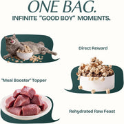 Freeze Dried Duck Cubes Cat & Dog Treats for Training, Healthy High Protein Limited Single Ingredient Pet Food Snacks for Small, Medium, and Large Dogs Cats (Raw Duck Cubes, 3oz)