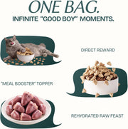 Freeze Dried Chicken Heart Cat & Dog Treats for Training, Healthy High Protein Limited Single Ingredient Pet Food Snacks for Small, Medium, and Large Dogs Cats (Raw Chicken Heart Cubes, 3oz)