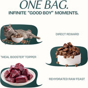 Freeze Dried Beef Liver Cubes Cat & Dog Treats for Training, Healthy High Protein Limited Single Ingredient Pet Food Snacks for Small, Medium, and Large Dogs Cats (Raw Beef Liver Cubes, 10oz)