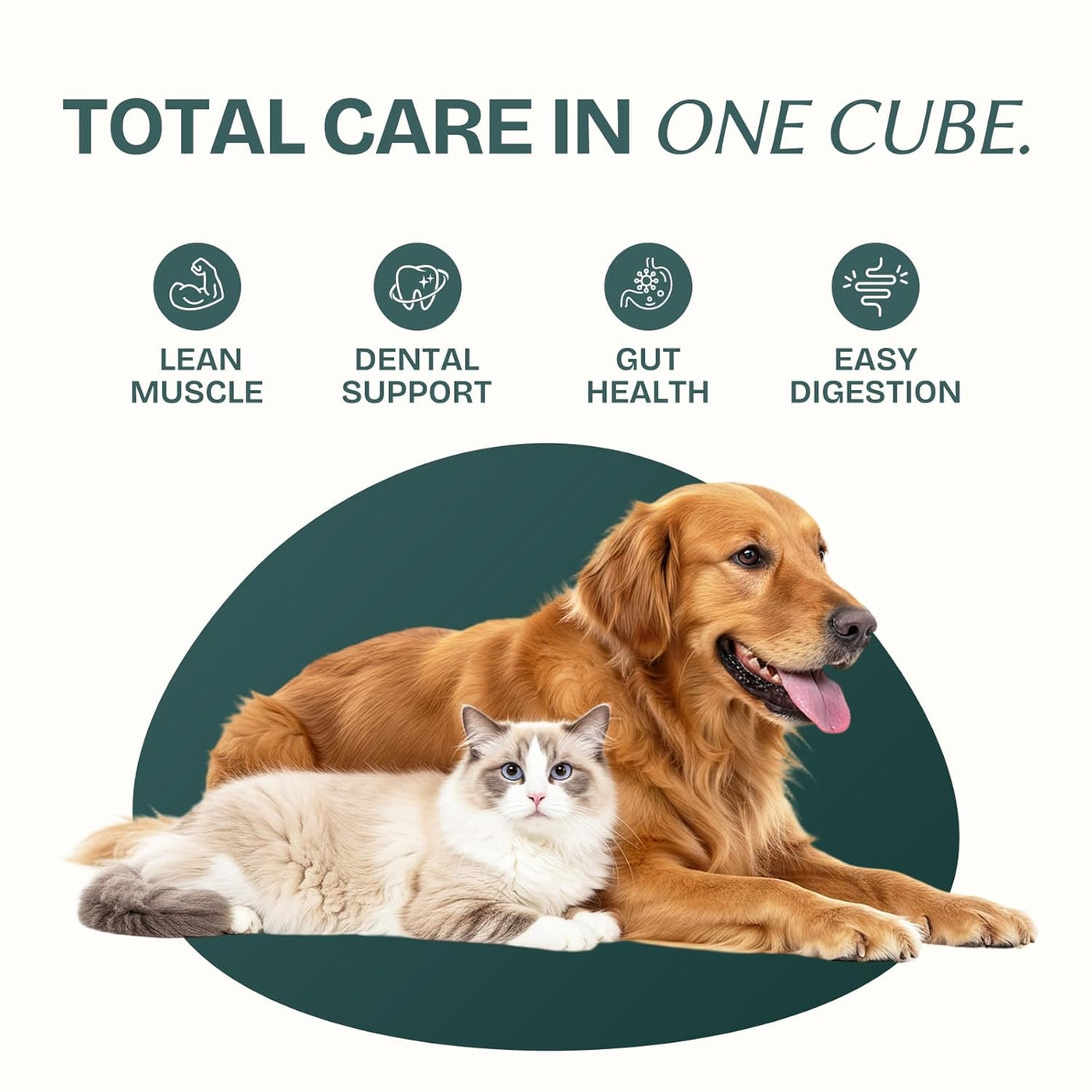 PROWWL Freeze Dried Chicken Cubes Cat & Dog Treats for Training, Healthy High Protein Limited Single Ingredient Pet Food Snacks for Small, Medium, and Large Dogs Cats (Raw Chicken Breast Cubes, 10oz)