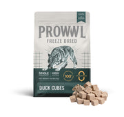 PROWWL Freeze-Dried Duck Cubes 3 oz package with real duck treat cubes for dogs and cats